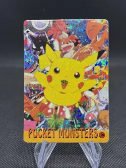 1999 Vintage Pocket Monsters Vending Prism - Pikachu Mewtwo Gengar #30 Mew Back - Image 1