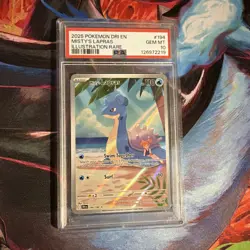 2025 POKEMON DRI EN-DESTINED RIVALS ILLUSTRATION RARE #194 MISTY'S LAPRAS PSA 10 - Image 1