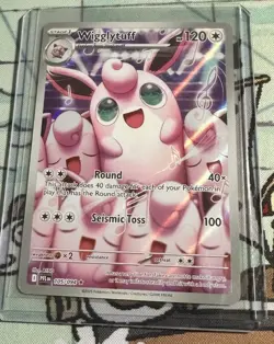 2025 Pokemon Phantasmal Flames Wigglytuff #105/094 Illustration Rare MS7 - Image 1