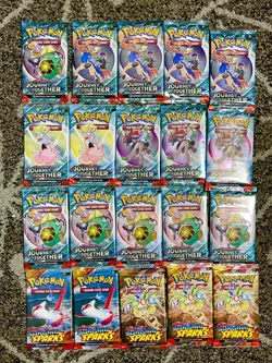 Pokemon ‘Lot of 20’ Packs Surging Sparks Journey Together Pokemon - Image 1