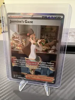 Pokemon TCG Jasmine's Gaze Full Art Holo Trainer Surging Sparks #245/191🔥💎 - Image 4