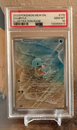 Pokemon - Scarlet & Violet 151 - Squirtle #170 Illustration Rare PSA 10 - Image 1