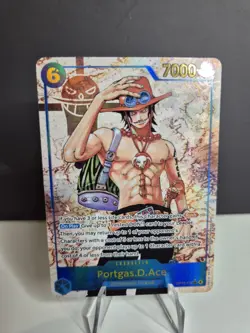 One Piece Card Game - Portgas.D.Ace OP13-119 - ALTERNATE ART PARALLEL- NM - ENG - Image 1