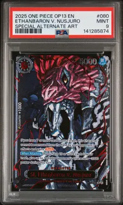2025 ONE PIECE OP13-CARRYING ON HIS WILL #080 ST. ETHANBARON V. NUSJURO PSA 9 - Image 1