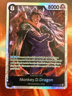 Monkey.D.Dragon OP12-094 SR ONE PIECE Tcg Card Game NM BLACK - Image 1