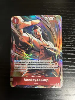 One Piece Card Game Monkey.D.Garp OP13-016 Alt Art Foil Carrying on His Will - Image 1