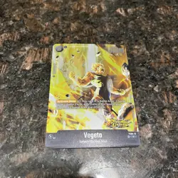Vegeta FS09-15 Foil DB Legends Stamp Dragon Ball Super Card Game | NM - Image 4