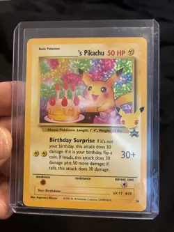 Pokemon Pikachu Birthday Celebrations Promo Card Near Mint Condition - Image 1