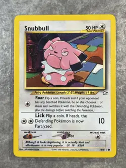 Snubbull 74/111 Pokemon TCG Neo Genesis Vintage WOTC Card Regular (Light Play) 3 - Image 1