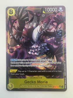 Gecko Moria (Alt Art) OP14-104 SR The Azure Sea's Seven One Piece Card Game - Image 1