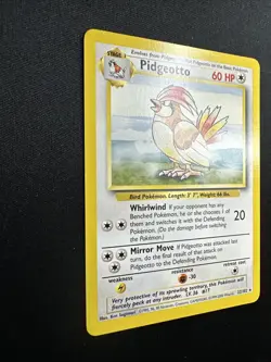 Pidgeotto 022/102 Base Set Regular 1999 Vintage Pokemon Card LP/NM - Image 2