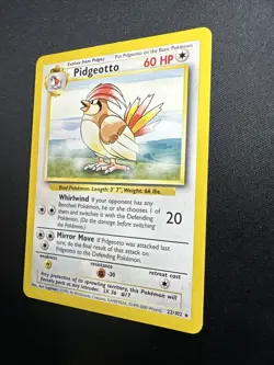 Pidgeotto 022/102 Base Set Regular 1999 Vintage Pokemon Card LP/NM - Image 3
