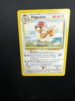 Pidgeotto 022/102 Base Set Regular 1999 Vintage Pokemon Card LP/NM - Image 5