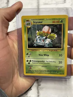 Ivysaur 30/102 Base Set Unlimited Uncommon 1999 WOTC Pokemon Card NM Vintage Vtg - Image 1