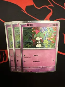 Ralts (Cosmos Holo) 058/132 Mega Evolutions Pokemon Card - Image 2