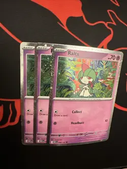 Ralts (Cosmos Holo) 058/132 Mega Evolutions Pokemon Card - Image 3