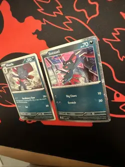 Sneasel & Weavile - Cosmos Holo Promo Pokemon Cards MEP 020 & 021 - Image 5