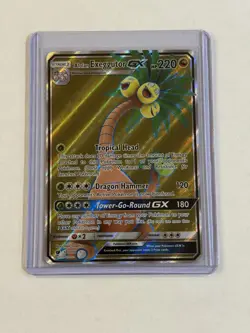 Pokemon Alolan Exeggutor GX 107/111 Sun & Moon Full Art Holo Pokemon-GX Card - Image 1