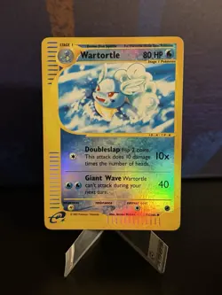 Pokemon TCG Wartortle Card 92/165 Expedition Base Set Reverse - Image 1