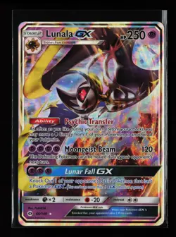 Lunala GX 66/149 Ultra Rare Holo SM Base Set Pokemon Card - Image 1