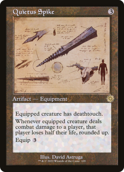 Quietus Spike (Schematic) #109 (Foil) (HP) Brothers' War BRR Magic MTG - Image 1