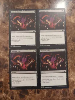 DIABOLIC EDICT ~mtg NM-M Modern Horizons x4 *PLAYSET* - Image 1