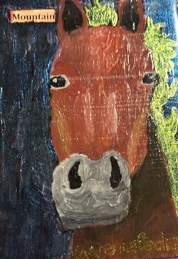 MTG Altered Art Hand Painted Land Horse Set - Image 4