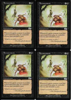 MTG: BEREAVEMENT Urza's Saga UNCOMMON; played, Excellent condition x4 - Image 1