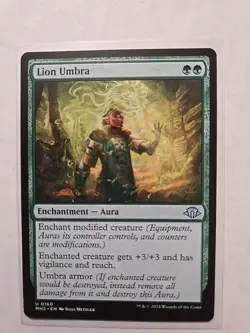 Lion Umbra - Modern Horizons 3 - LP - Uncommon - Enchantment Aura - MTG Magic - Image 1