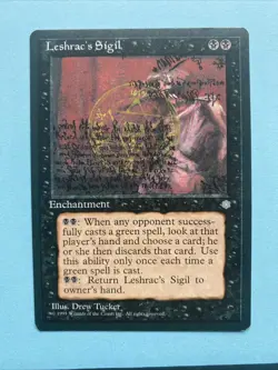 MTG Leshrac's Sigil enchantment from Ice Age (Magic The Gathering Near Mint NM - Image 1