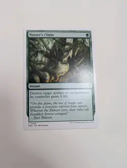 MTG - Nature's Claim (White Border) - Mystery Booster 2 (MB2) NM/M Condition - Image 1