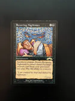 Recurring Nightmare Exodus MTG - edce - see picts for condition - Image 1