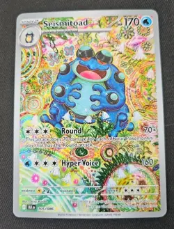 Pokemon Seismitoad Sv: Black Bolt Holo Illustration Rare 105/086 - Image 1