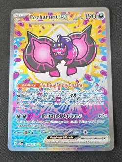 Pokemon SIR Pecharunt EX 163/131 Prismatic Evolutions Special Illustration Rare - Image 1