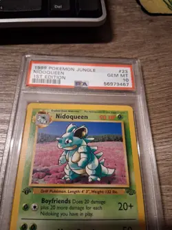 Pokemon TCG Nidoqueen #23 - 1999 WOTC 1st Edition NON-HOLO PSA 10 GEM MINT - Image 3