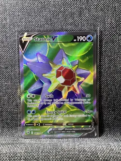 Pokemon Starmie v TCG Full Art Holo Card Sword & Shield Astral Radiance 166/189 - Image 1