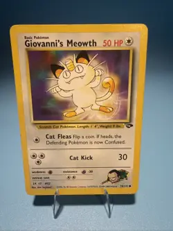 Giovanni's Meowth 74/132 Pokemon Gym Challenge LP - Image 1