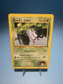 Pokemon - Brock's Zubat 74/132 Common Unlimited Edition Gym Heroes - Image 1