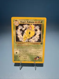 Pokemon TCG Vintage WOTC Gym Challenge Unlimited Koga's Kakuna 47/132 Uncommon - Image 1