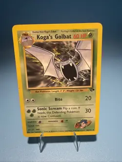 Koga's Golbat 46/132 Gym Challenge Pokemon Card NM Vintage - Image 1