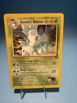 Pokemon TCG Giovanni's Nidorina 44/132 Unlimited Uncommon Gym Challenge MP - Image 1