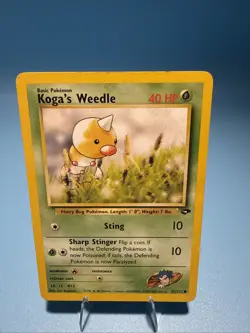 Pokemon Gym Challenge 82/132 Koga's Weedle - Image 1