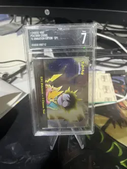 Pokemon Pikachu Card Ash's 'I Choose You' Movie Promo TSG Grade 7 - Image 1