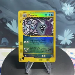 Pokemon Cloyster 042/165 Expedition Base Set Reverse Holo MP - Image 1