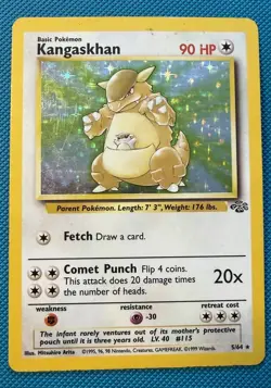 Pokemon TCG Kangaskhan 5/64 Jungle Unlimited Holo *MP* Moderately Played - Image 1