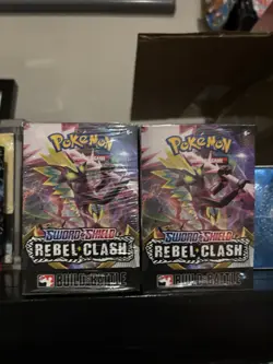 Rebel Clash Build & Battle Prerelease Box Sword & Shield Sealed Pokemon TCG x2 - Image 1