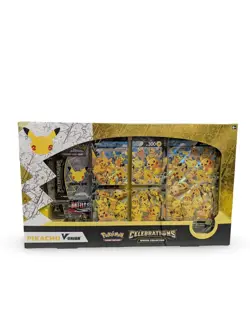 Pokemon Celebrations 25th Anniv. Pikachu V-union Premium Playmat Collection Box - Image 1