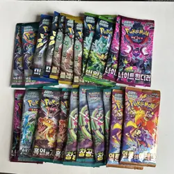Pokemon TCG Korean Booster Pack Lot of 21 Sealed Mixed Sets Sword & Violet - Image 1
