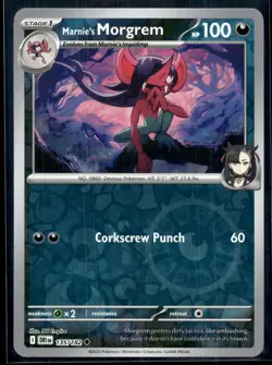 Marnie's Morgrem 135/182 Pokemon SV10: Destined Rivals Riverse Holo - Image 1