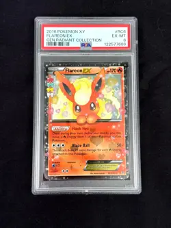 2016 POKEMON XY GENERATIONS RADIANT COLLECTION #RC6 FLAREON EX PSA 6 - Image 1